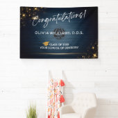 Moderne Felicitaties Tandarts Afgestudeerd DDS DMD Spandoek (Insitu)