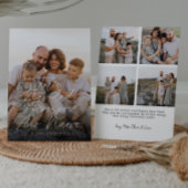 Moderne Feliz Navidad Full Photo Script Kerstmis Feestdagenkaart