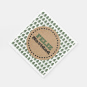 Moderne FELIZ NAVIDAD kerstboom Servet (Hoek)