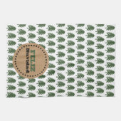 Moderne FELIZ NAVIDAD kerstboom Theedoek (Horizontaal)