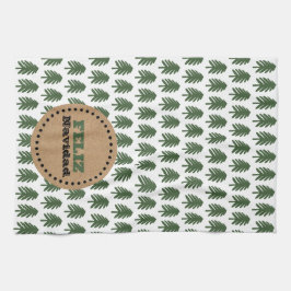 Moderne FELIZ NAVIDAD kerstboom Theedoek