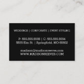 Moderne felroze Waterverf Visitekaartjes (Achterkant)