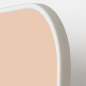 Moderne Feminine Peach Pastel Script Custom Name Pickleball Paddle (Links Detail)