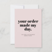 Moderne Feminine Small Business Insert Kaart (Voorkant)