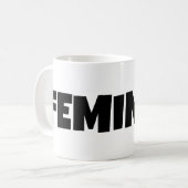 Moderne Feministische Mok Feminisme cadeau idee (Voorkant links)