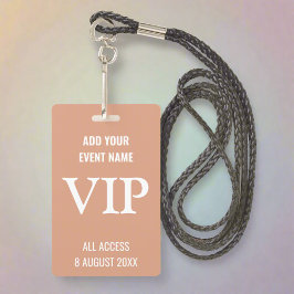Moderne Festivalmuziek VIP Pas Backstage Concert Badge
