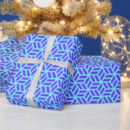 Moderne Festive Artistieke Geometrische Tiener Ver Cadeaupapier