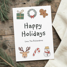 Moderne Festive Patroon Prettige Feestdagen Kerstm