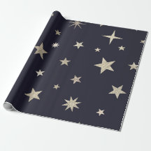 Moderne Festive Zwarte Gouden Ster Rol 