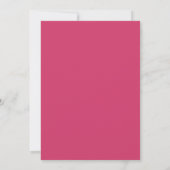 Moderne fete | Hot Pink Ze deed het foto Afstudere Aankondiging (Achterkant)
