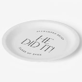 Moderne fete | Minimaal deed hij het Afstuderen Papieren Bordje (Gekanteld)