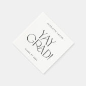 Moderne fete | Minimal Yay Afstudeerder Afstuderen Servet (Hoek)