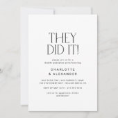 Moderne Fete Minimale Foto Dubbele Afstudeerfeest Kaart (Voorkant)