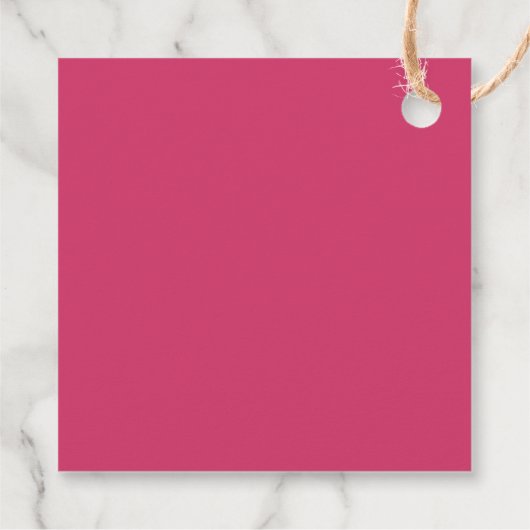 Moderne fete | Roze Ze deed het Dank je Afstuderen Bedankjes Labels (Achterkant)