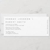 Moderne Field Wedding Uitnodiging (Voorkant)