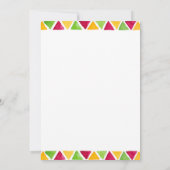 Moderne Fiesta Cactus Taco 'Over een Baby shower Bedankkaart (Achterkant)