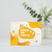 Moderne Fiesta Icons Cinco de Mayo Briefkaart (Staand voorkant)