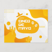 Moderne Fiesta Icons Cinco de Mayo Briefkaart (Voorkant)