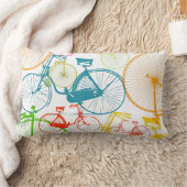  moderne fiets, heldere kleurenneonlaag kussen (Deken)