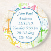  moderne fiets kleurrijke Onderzetters (Voorkant)