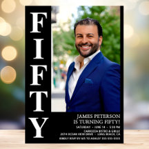 Moderne FIFTY Foto 50th Birthday Party