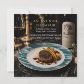 Moderne fijne diner-verloofdinner kaart (Voorkant)