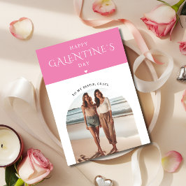 Moderne fijne Galentine's Day voor mijn beste vrie Feestdagenkaart