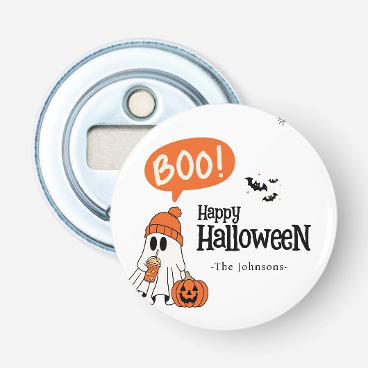Moderne Fijne Halloween Button Flesopener (Voorkant)