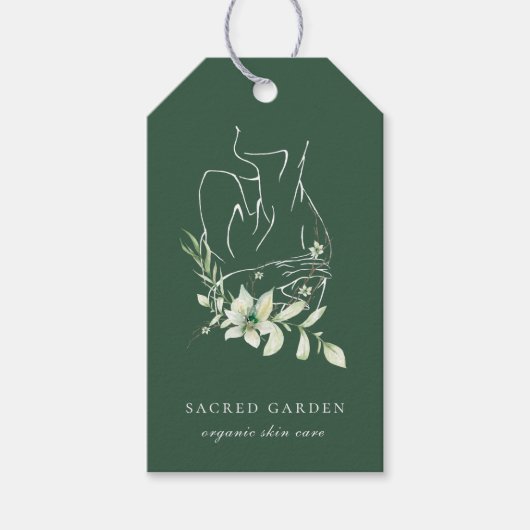 Moderne fijne kunst finale Labels voor groene prij Cadeaulabel (Voorkant)