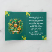Moderne fijne St. Patrick's Dag - Ierse Zegen Kaart (Binnen)