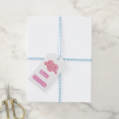 Moderne Fijne Valentijnsdag rode hart liefde Cadeaulabel (Met Touw)