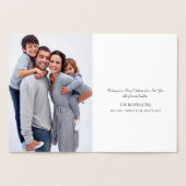 Moderne filigraan kerstboom zilverfolie Kaart (Binnen)