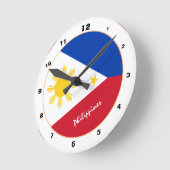 Moderne Filippijnse vlag, thuisbasis / design Ronde Klok (Hoek)