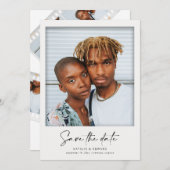 Moderne  film lijst bruiloft foto aankondiging (Voorkant / Achterkant)