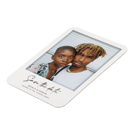 Moderne  film lijst bruiloft magneet (Linkerzijde)