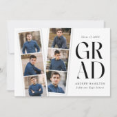Moderne Filmstrip 6 Fotogradatie Partij Kaart (Voorkant)