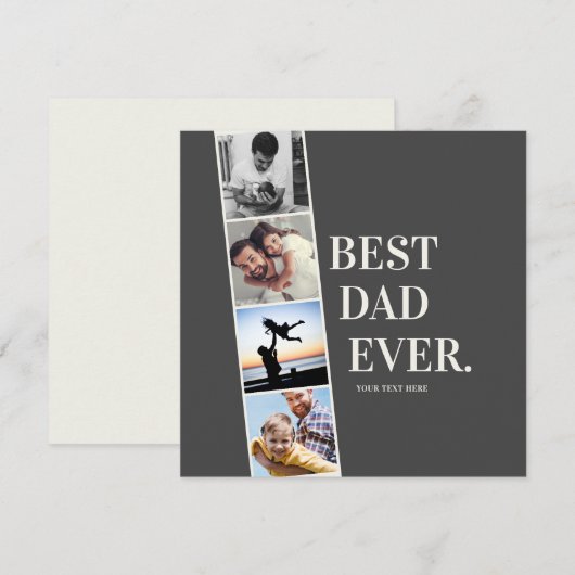 Moderne Filmstrip Beste vader ooit Foto Collage Ka (Voorkant / Achterkant)