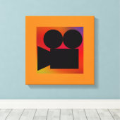 MODERNE FILMTIJD CANVAS AFDRUK (Insitu (Houten vloer))