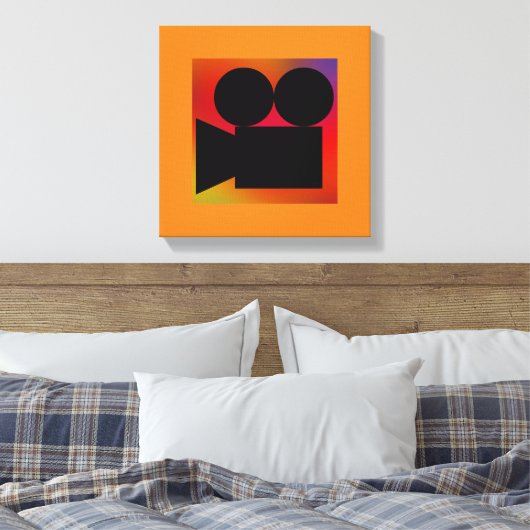MODERNE FILMTIJD CANVAS AFDRUK (Insitu (Slaapkamer))