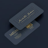 Moderne financieel adviseur analist Elegant Donker Visitekaartje