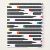 Moderne Fineline Pens Patroon Artiest Schrijver Ja Planner (Achterkant)