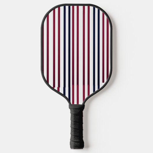 Moderne Fire & Triple Stripe Bold Minimalistische  Pickleball Paddle (Voorkant)