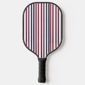 Moderne Fire & Triple Stripe Bold Minimalistische  Pickleball Paddle (Achterkant)