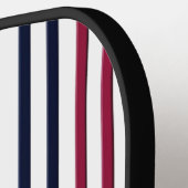 Moderne Fire & Triple Stripe Bold Minimalistische  Pickleball Paddle (Links Detail)