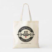 Moderne Fit Moeder Moederdag Boodschappentas Tote Bag (Achterkant)