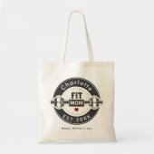 Moderne Fit Moeder Moederdag Boodschappentas Tote Bag (Voorkant)
