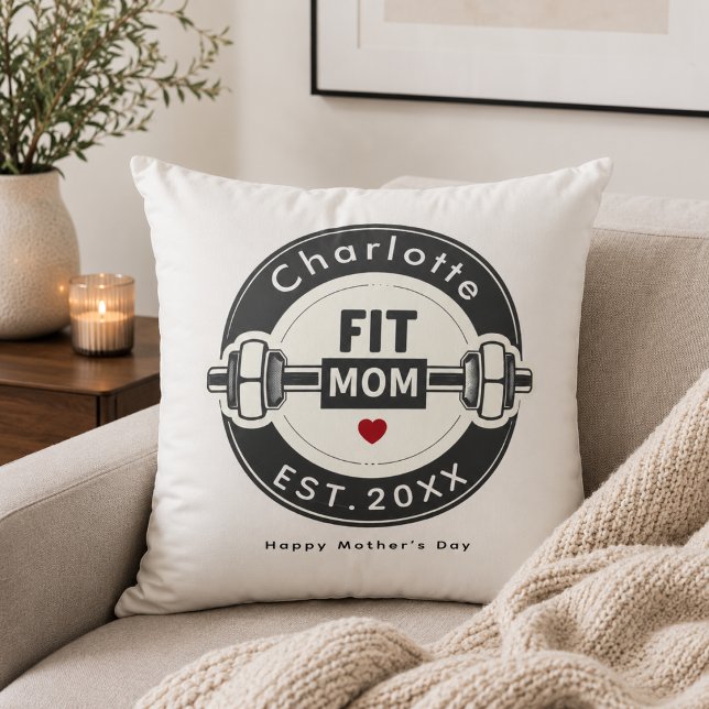 Moderne Fit Moeder Moederdag Kussen Cadeau (Creator heeft geüpload)