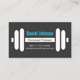 Moderne fitness Personal Trainer Gewicht zwart Visitekaartje