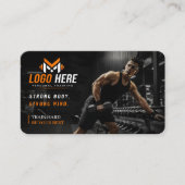 Moderne fitness personal trainer  visitekaartje (Voorkant)