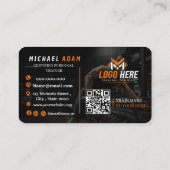 Moderne fitness personal trainer  visitekaartje (Achterkant)